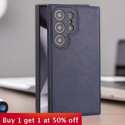 Funda tipo billetera de cuero para teléfono Samsung S25 Ultra A56 S25Plus S24 S23 S22 Foto 1 de 4