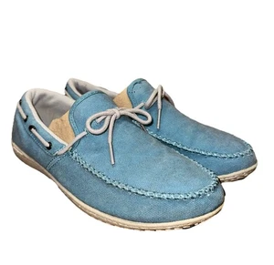 Patagonia Kula Driving Moccasin Tabago Blue Slip On Lace Up Loafer Women’s 8 - Picture 1 of 10