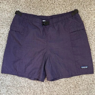 Pantalones Cortos De Colección Patagonia Nylon Cinturón Río Púrpura Para Hombre Talla Grande Bañador Foto 1 de 4