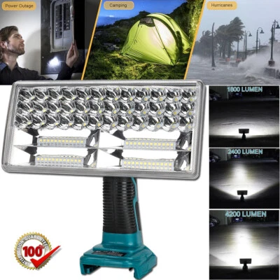 4200LM 40W LED-Arbeitsleuchte für Makita 18V Akku-Taschenlampe für draußen Torch - Bild 1 von 4