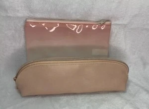 2 BRAND NEW ASSORTED MAKE UP BAGS (PINK SWEAT) - Picture 1 of 3