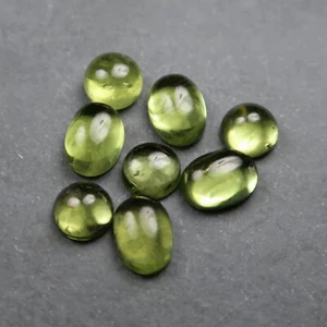 Green Peridot Cabochons | Cabochons for Jewellery Makers | Jewelry Making UK - Picture 1 of 2