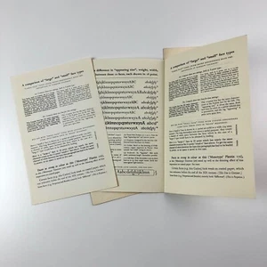 3 x Monotype type specimen leaflets | Student guides to typography  - Picture 1 of 5