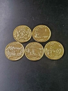 2006 Complete Set Of 24kt. Gold Plated State Quarters - Picture 1 of 1