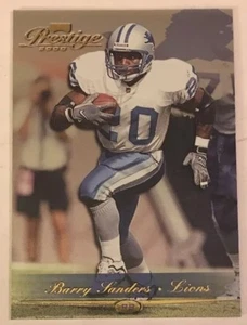 2000 Playoff Prestige Football Card #66 Barry Sanders Detroit Lions - Picture 1 of 6