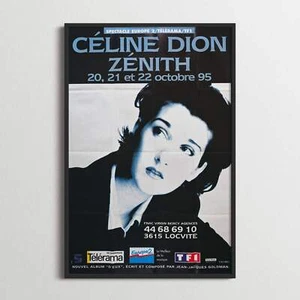 Affiche Vintage Originale - Céline Dion - "D'eux" - Zenith - 1995 - Picture 1 of 3