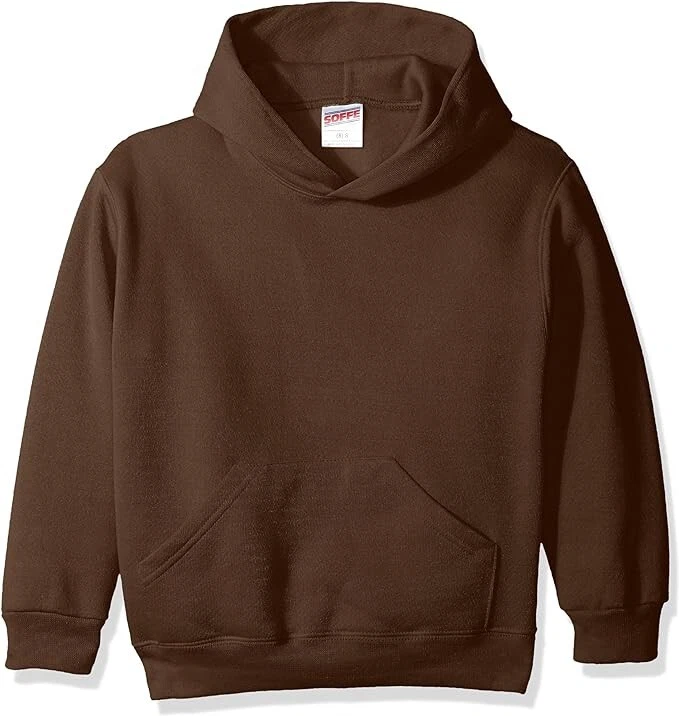 Sudadera con Capucha Clásica Juvenil Marrón Soffe Talla 14-16 ~NUEVA~ Foto 1 de 1