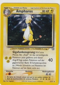 Pokemon Card Neo Genesis No. 1/111 Ampharos Holo German 1 - Picture 1 of 2