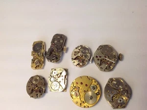 VTG~WATCH MOVEMENT LOT...ELGIN,WALTHAM,BENRUS..AND MORE - Picture 1 of 6