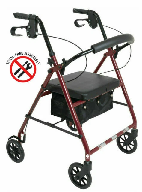 Walker PMIRLA6 Deluxe Folding Rollator