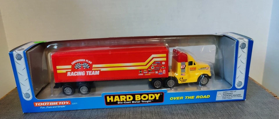 TootsieToy Hard Body Diecast Metal Tough 4x4 Truck Motorcycles With Trailer 3230