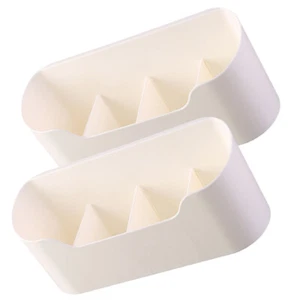 2 Pcs Wall Storage Box Hanging Kitchen Baskets Sundries Container - Picture 1 of 12