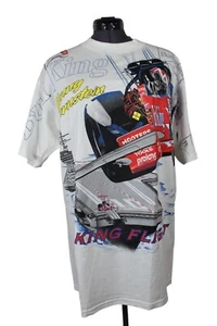NHRA Vintage 90s Kenny Bernstein Signed Bud King Aircraft Carrier AOP Shirt XL - Bild 1 von 14