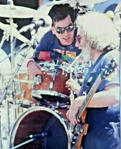 The Grateful Dead Jerry Garcia Mickey Hart 8X10 Photo May 3,1987 Frost Theatre - Picture 1 of 2