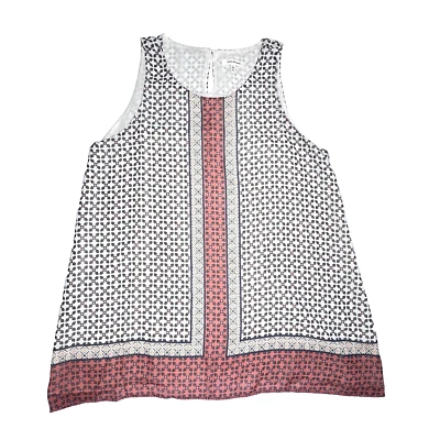 Max Studio Tank Top Womens L Lined Cottagecore Boho Sheer Sleeveless Prairie - Image 1 of 4