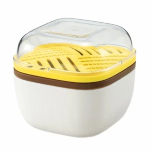 Akebono Square Natto Kobachi Bowl with Yakumi Oroshi Grater & Slicer CH-2006 JPN - Picture 1 of 6