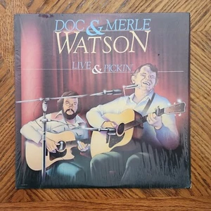 DOC & MERLE WATSON / LIVE & PICKIN' ~ 1979 United Artists Album UA-LA943H ~ MINT - Picture 1 of 4