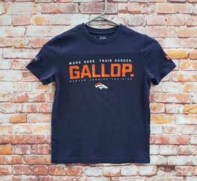 🔥 Camisa Under Armour Entrenamiento Combinada Denver Broncos Niños Pequeña S Galope NFL Foto 1 de 4