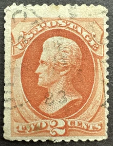 Luz de sello usada Andrew Jackson 2c US 1875 Sc# 178 - Imagen 1 de 2