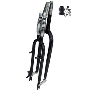 CDHPOWER 1 inch Threaded Bicycle Fork 26" Dual Springer Bike Fork &Headset Combo - Picture 1 of 41