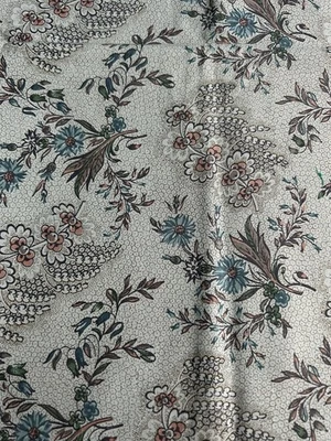 Little Sister's Quilt Smithsonian Fabric RJR 1 Y Blue Floral Quilt Cotton F65 - Image 1 of 4