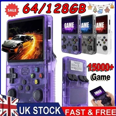 R36S Retro Handheld Video Game Console Linux System 3.5 Inch IPS Screen Newi