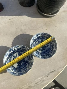 A pair of Qing Kangxi export plates - Picture 1 of 16