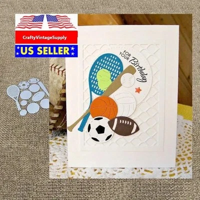 Bolas esportivas raquetes de taco futebol metal corte matrizes máquina cortador matriz - Imagem 1 de 2