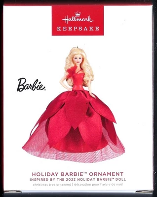 2022 Hallmark Keepsake Holiday Barbie Doll Inspired 8th in Series
