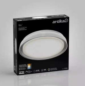 Artika Niko 15.5 in. 1-Light White 5CCT Integrated Selectable LED Flush Mount - Picture 1 of 3