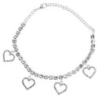 1PC All-match Female Chain Rhinestone Heart-shaped Pendant Anklet