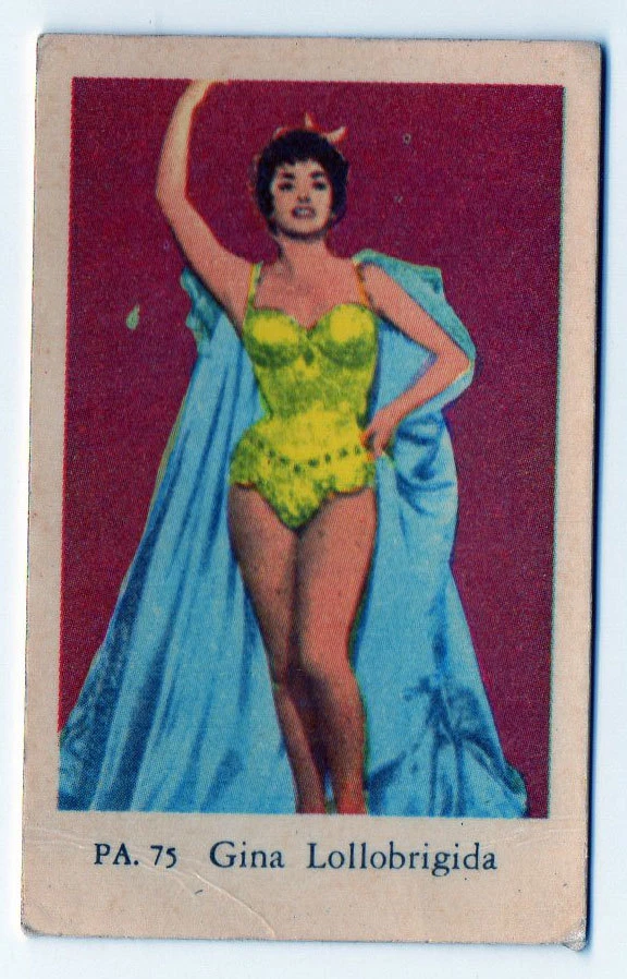 1950s Swedish Film Star Card PA Set #75 Italian Actress Gina Lollobrigida - Image 1 of 1