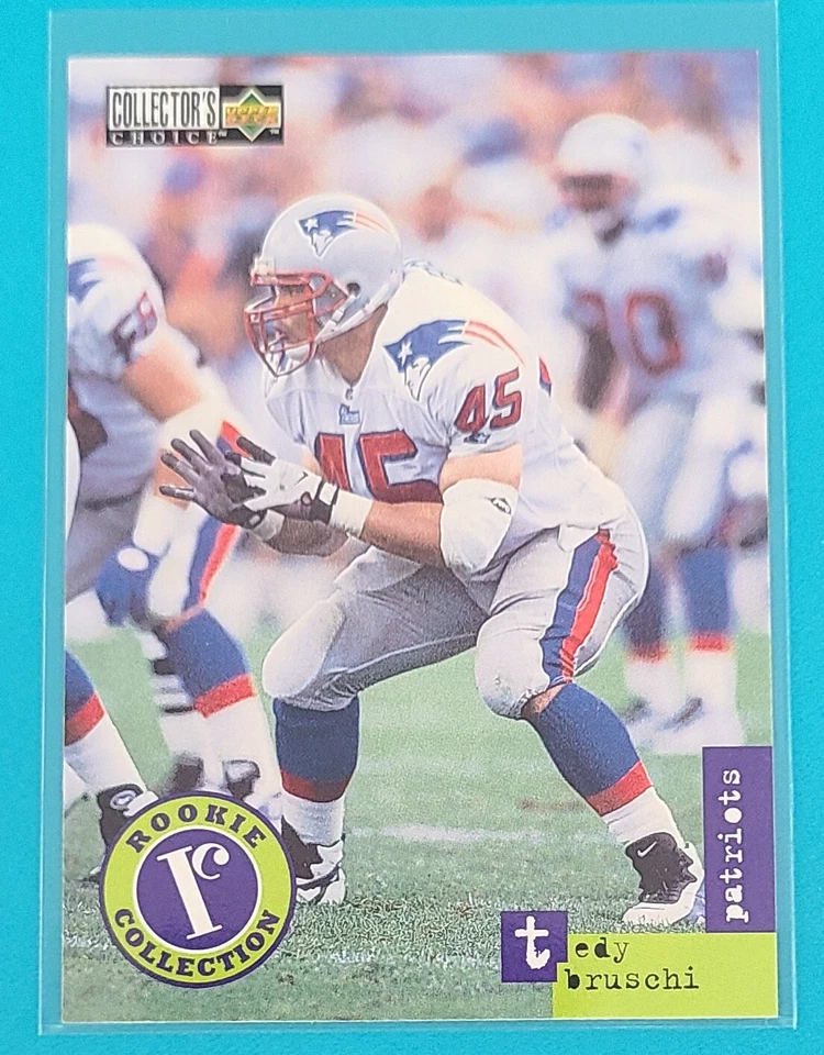 1996 Collector's Choice Update RC #U43 Tedy Bruschi NE Patriots FOOTBALL Card R8 - Image 1 of 2