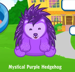 Webkinz Mystical Purple Hedgehog Virtual PET Adoption Code Only Messaged Webkinz - Picture 1 of 1