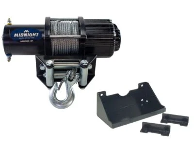 Viper 50 Ft Winch 4500 lb Steel w/ Mount For Kawasaki Mule PROFXR 2018-20 - Image 1 of 4