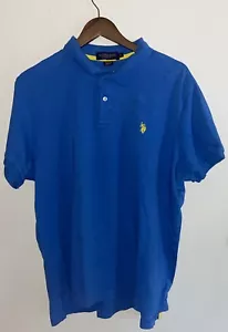 Polo By Ralph Lauren Poloshirt Herren Extra Large Blau Einfarbig Kragen Baumwolle - Bild 1 von 4