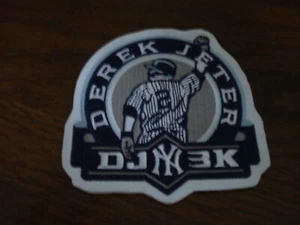  DEREK JETER 3,000 HITS IRON ON PATCH NEW YORK YANKEES 4 INCH - Picture 1 of 2
