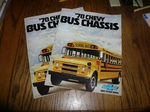 1978 Chevrolet Bus Chassis Sales Brochures - Vintage - Two for One Price - Picture 1 of 4