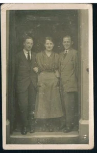 SOCIAL HISTORY RP POSTCARD Greasbrough ROTHERHAM B FROST & JACK STRINGER C1920 - Picture 1 of 2