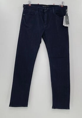 Pantalones de mezclilla para hombre Tavik 34 azules ajustados rectos modernos cultura de playa lavado oscuro nuevos con etiquetas Foto 1 de 4