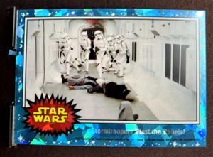 2022 Topps Chrome Sapphire Edition Star Wars #93 Stormtroopers Blast the Rebels - Picture 1 of 2