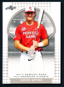 2017 LEAF PERFECT GAME ALL AMERICAN SET #42 HUNTER WATSON TRUE ROOKIE 1ST CARD