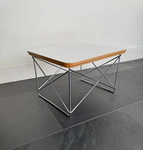 Genuine Vitra Eames LTR Occasional Table - White HPL - Picture 1 of 2