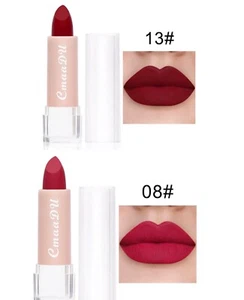 2 - Long Lasting Cmaa DU Matte Lip Stick Waterproof Pigment Makeup # 8 & # 13 - Picture 1 of 6