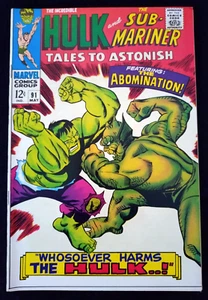 Tales to Astonish 91 Abomination debut continúa - 1ª portada muy fina plus 1967 - Imagen 1 de 8