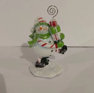 NEW Holiday, "Snowman Walking With Presents". Photo Holder - Picture 1 of 6