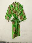 Beautiful Parrot Green Tiger Print Kimono Robe, Bridesmaid Robe, Kimono Cardigan