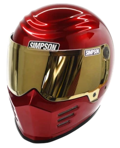 Simpson Outlaw 2 Helm Snell M2020 Metallisch Candee Rot Xs-Xxl UK - Bild 1 von 5