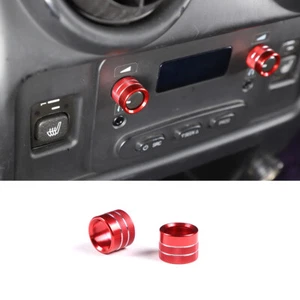 Red Alloy Headphone Volume Adjustment Knob Ring Decor Cap For Humme-r H2 2003-07 - Bild 1 von 11