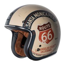 Torc T50 3/4 Open Face Cafe Retro Vintage Motorcycle Helmet Flat White PCH Large
